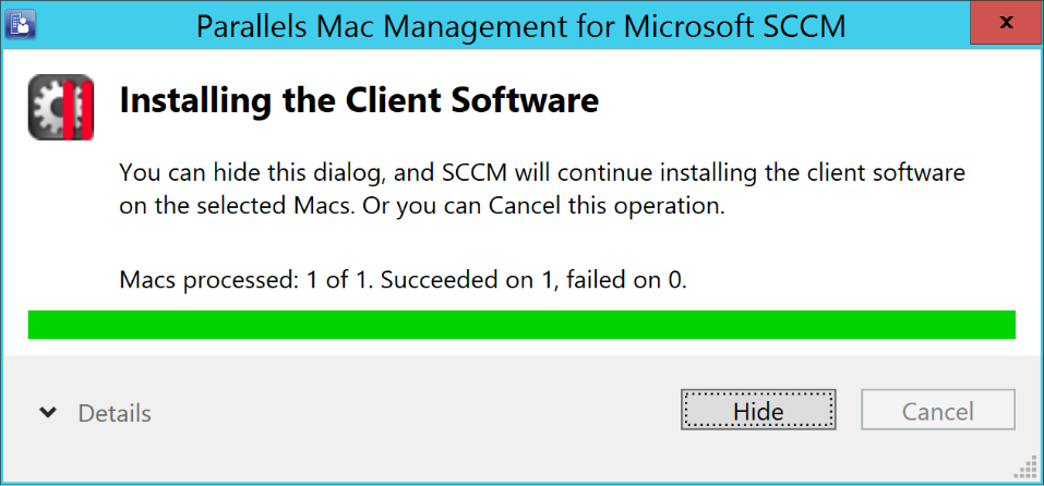 screenshot of Virtuozzo Containers